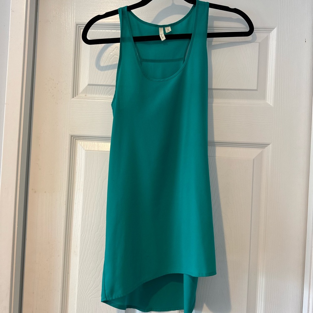 Frenchi Teal Sleeveless Blouse